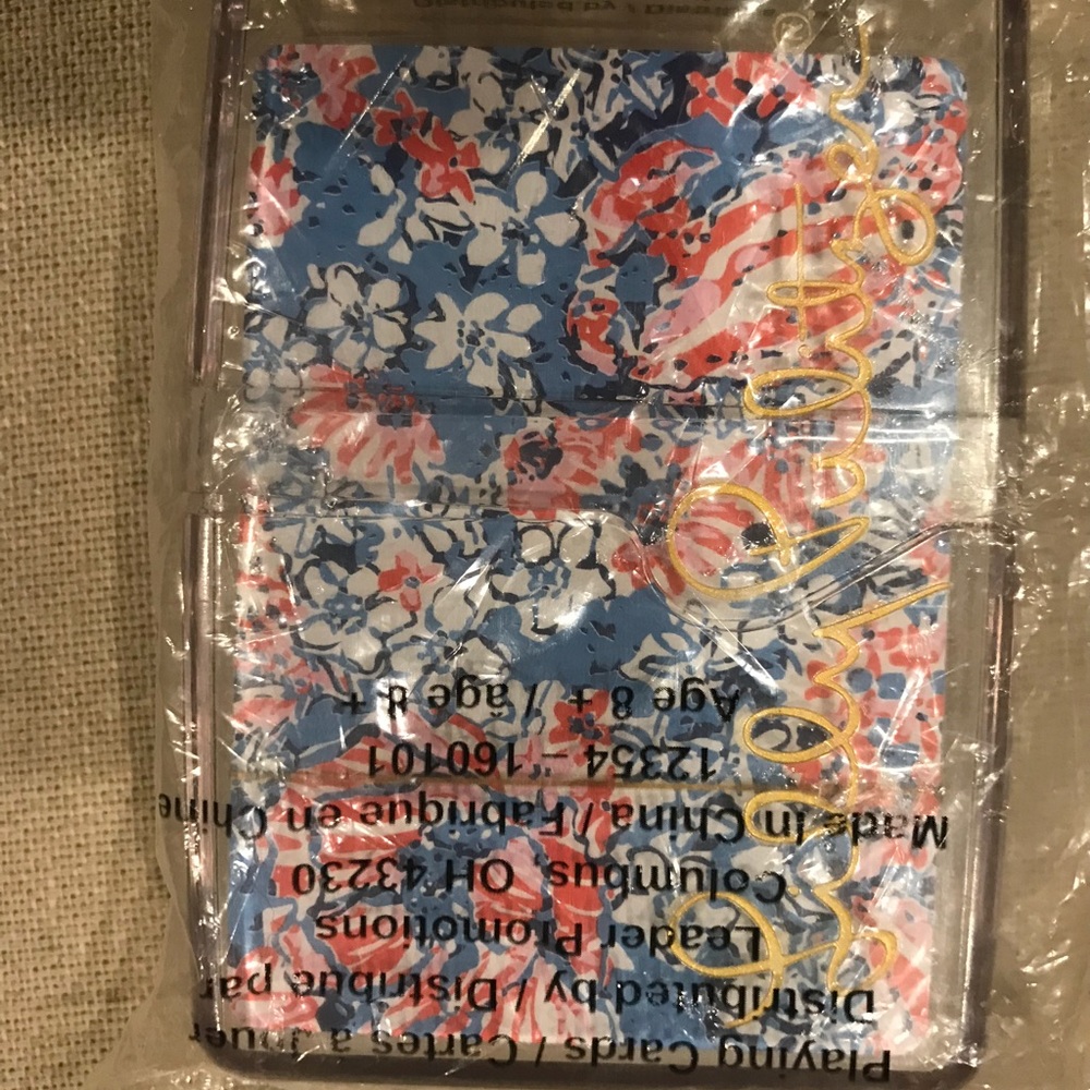 NWT GWP Lilly Pulitzer playing cards